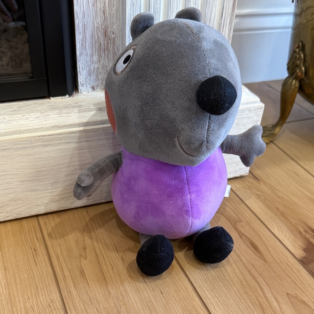 Danny Dog from Peppa Pig - Gray and Purple Plush Toy